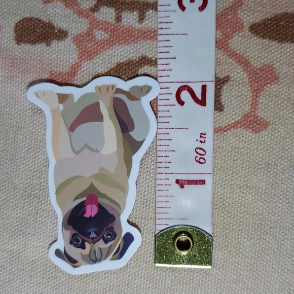 (B) Pug Dog Sticker Doggie Dog Mom Puppy - Picture 2 of 3
